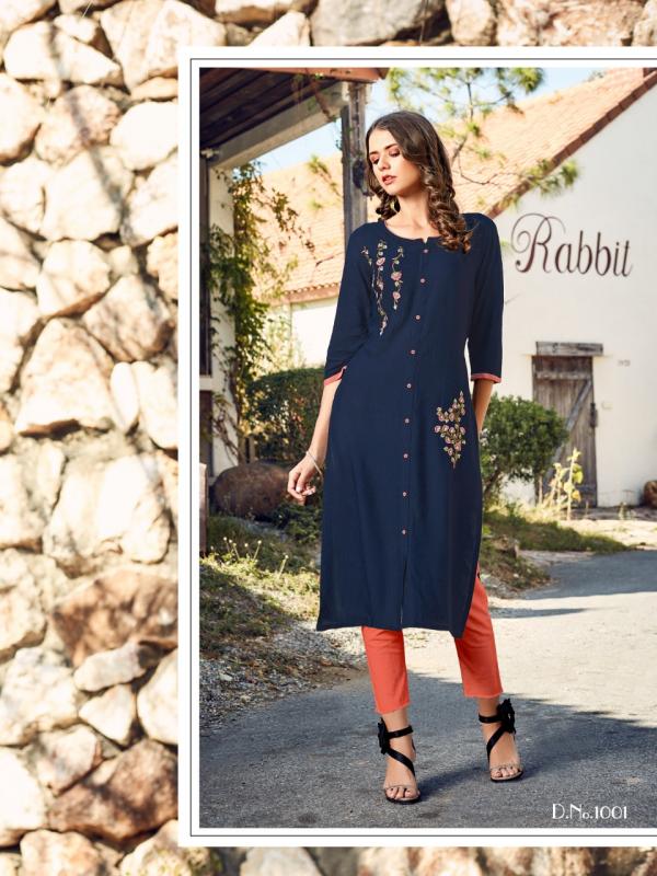 Baanvi Marigold 1-Rayon-Kurti